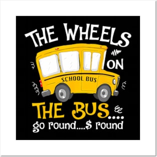 Back To School The Wheels  The Bus Toddler Kids Posters and Art